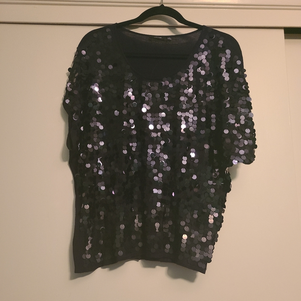 Black Sequin Shirt